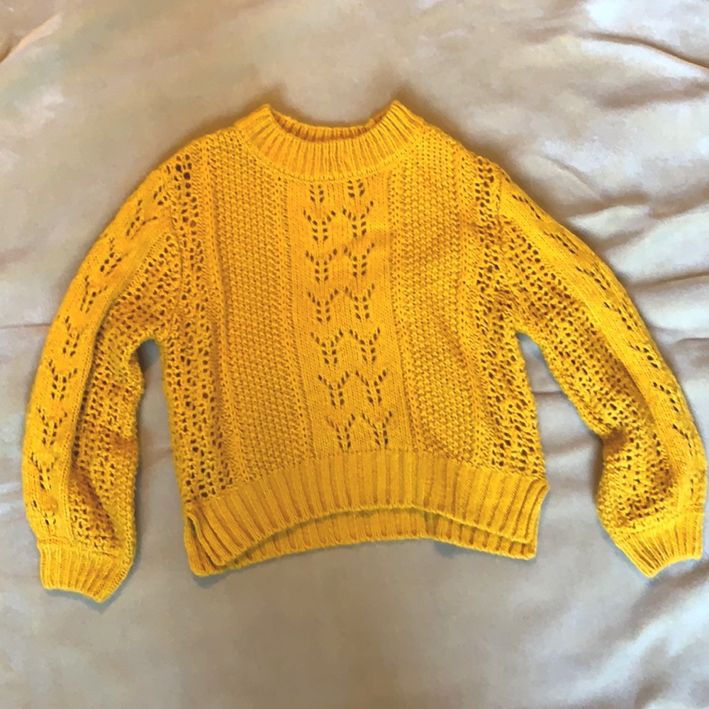 Francesca’s ALYA Yellow Sweater